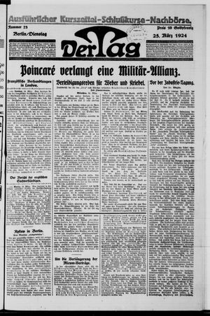 Der Tag vom 25.03.1924