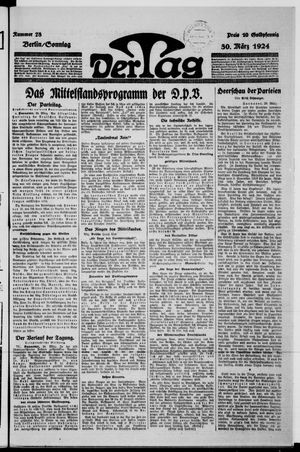 Der Tag vom 30.03.1924