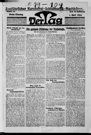 Der Tag on Apr 1, 1924