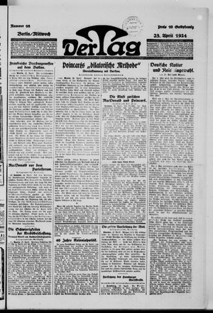 Der Tag vom 23.04.1924