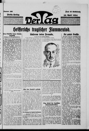 Der Tag vom 25.04.1924