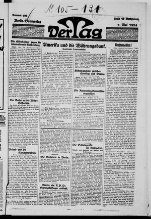 Der Tag vom 01.05.1924