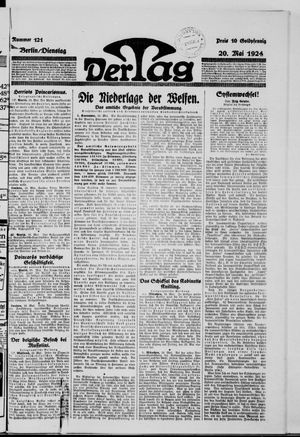 Der Tag vom 20.05.1924