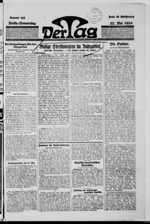 Der Tag on May 22, 1924