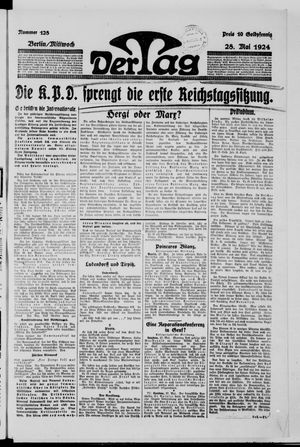 Der Tag vom 28.05.1924