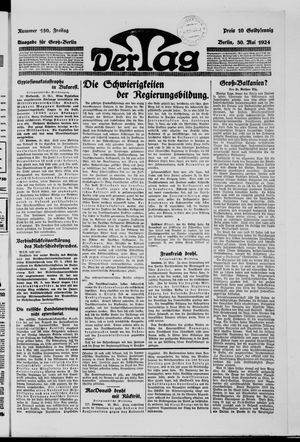 Der Tag vom 30.05.1924