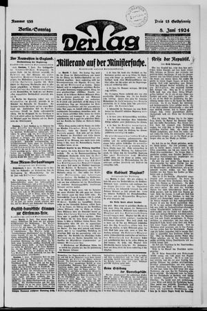 Der Tag vom 08.06.1924