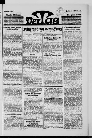 Der Tag vom 11.06.1924