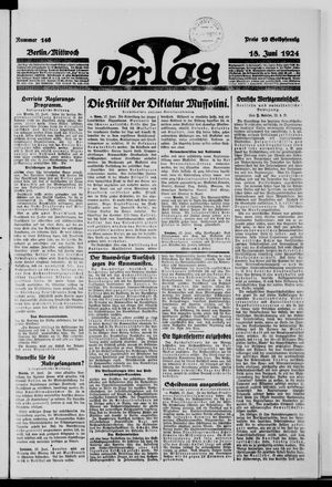 Der Tag vom 18.06.1924