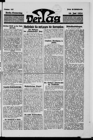 Der Tag on Jun 19, 1924