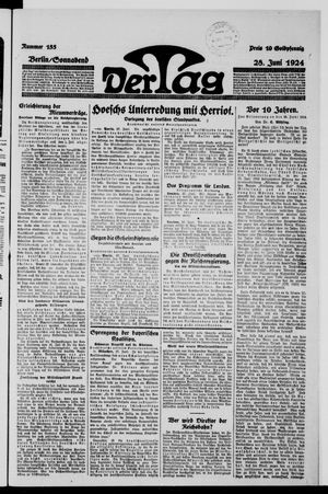 Der Tag vom 28.06.1924
