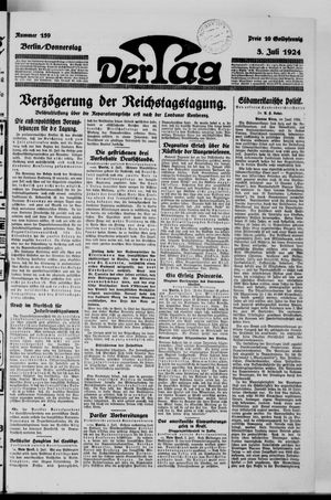 Der Tag vom 03.07.1924