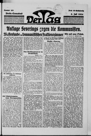 Der Tag vom 05.07.1924