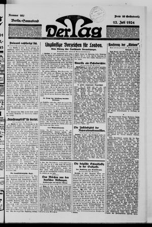 Der Tag on Jul 12, 1924