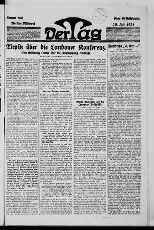 Der Tag vom 23.07.1924