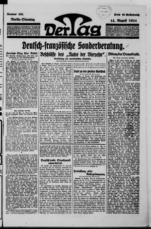 Der Tag on Aug 12, 1924