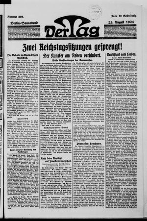 Der Tag vom 23.08.1924