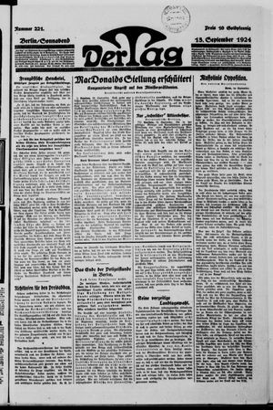 Der Tag on Sep 13, 1924