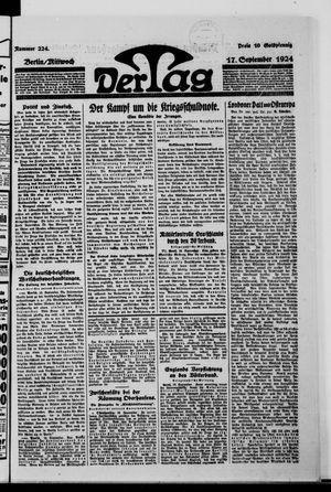 Der Tag vom 17.09.1924