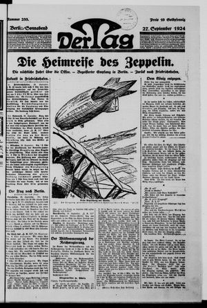 Der Tag vom 27.09.1924