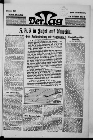 Der Tag vom 14.10.1924