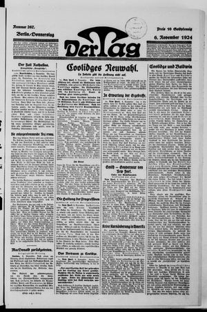 Der Tag vom 06.11.1924