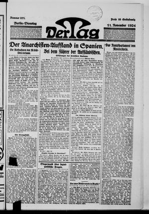 Der Tag vom 11.11.1924