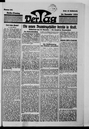 Der Tag vom 23.11.1924