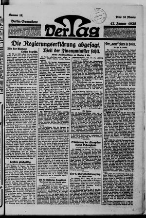 Der Tag vom 17.01.1925