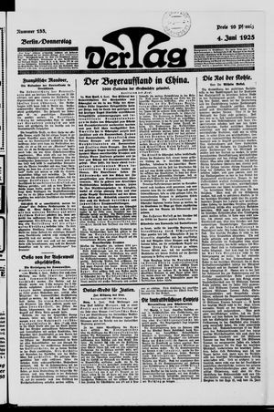 Der Tag vom 04.06.1925