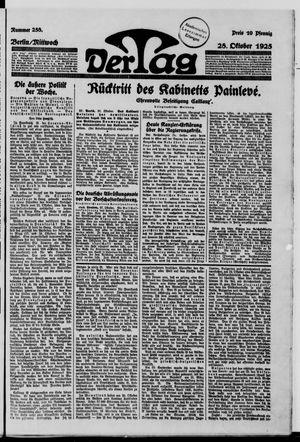 Der Tag vom 28.10.1925