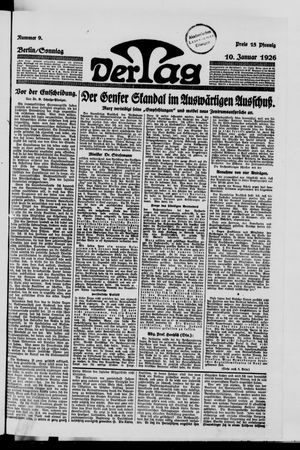 Der Tag vom 10.01.1926