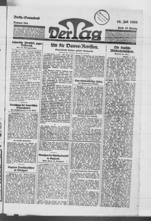 Der Tag on Jul 10, 1926