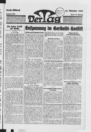 Der Tag vom 10.11.1926
