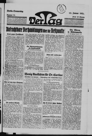 Der Tag vom 13.01.1927