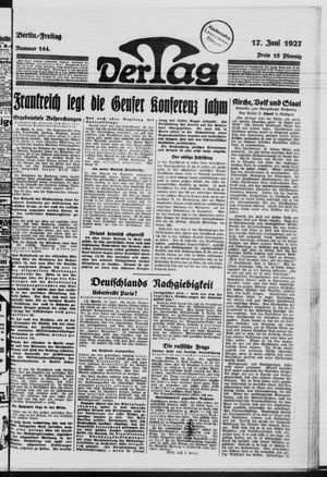 Der Tag vom 17.06.1927