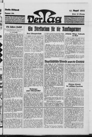 Der Tag vom 17.08.1927