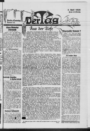 Der Tag vom 08.04.1928