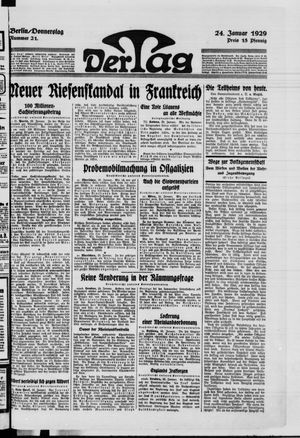 Der Tag on Jan 24, 1929