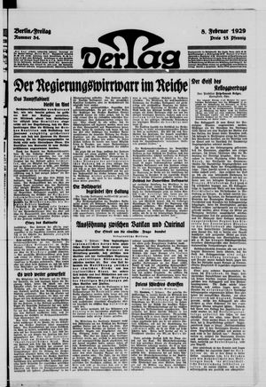 Der Tag vom 08.02.1929