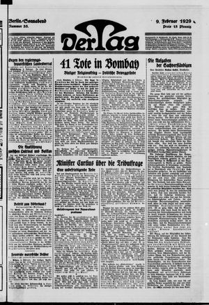 Der Tag vom 09.02.1929