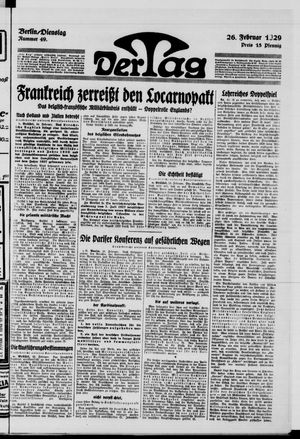 Der Tag vom 26.02.1929