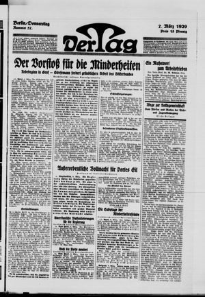 Der Tag vom 07.03.1929