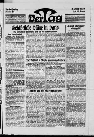 Der Tag vom 08.03.1929