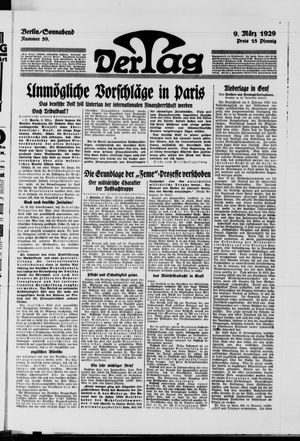 Der Tag vom 09.03.1929