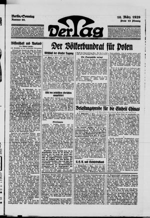 Der Tag vom 10.03.1929