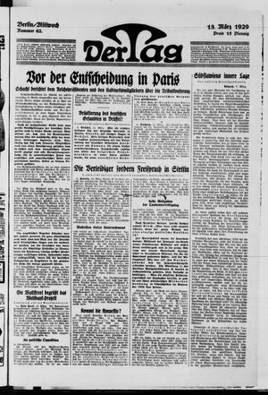Der Tag vom 13.03.1929