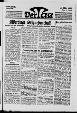 Der Tag vom 15.03.1929