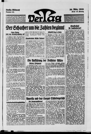 Der Tag vom 20.03.1929