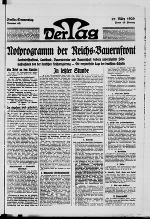Der Tag vom 21.03.1929